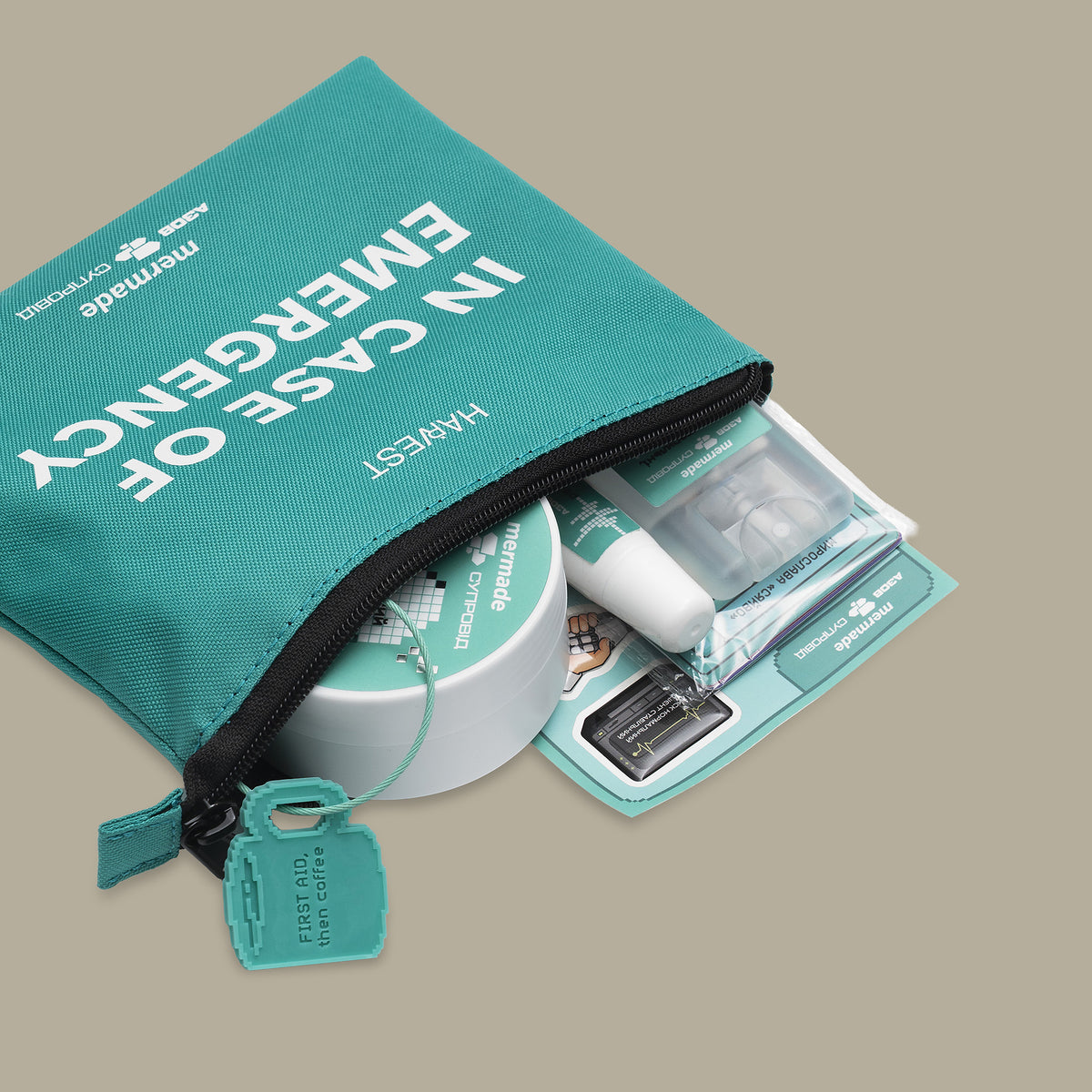 Turquoise cosmetic set MERMADE &amp; AZOV.Suprovid