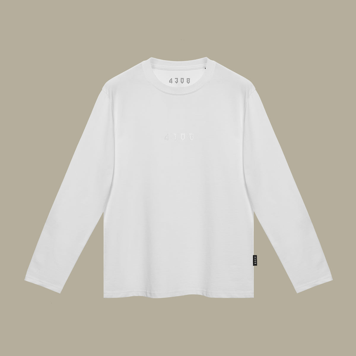 Embroidered Logo 4308 Longsleeve WHITE Gen.2