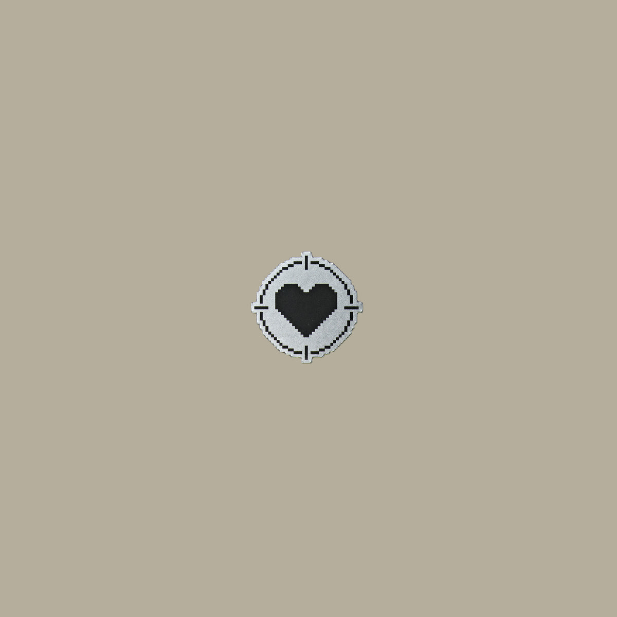 Sticker "Heart" Silver
