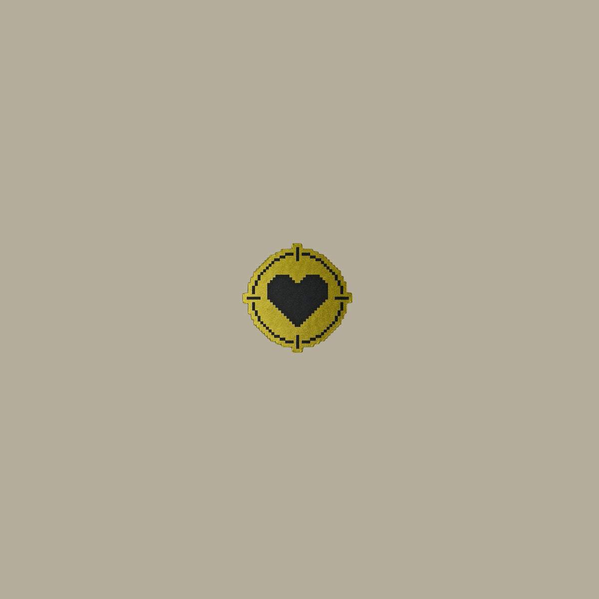 Sticker "Heart" Golden