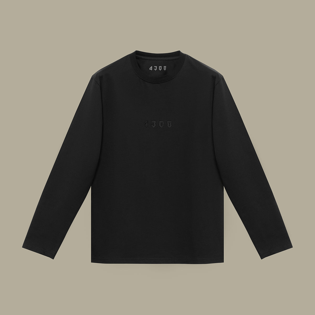 Embroidered Logo 4308 Longsleeve BLACK Gen.2